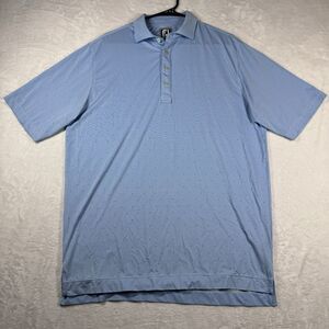 Footjoy Polo Performance Golf Polo Mens Size‎ Large Short Sleeve Polka Dot